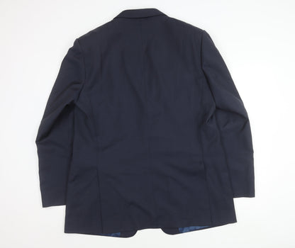 Mens UK Size 44 Marks and Spencer Regular Blue Suit Jacket
