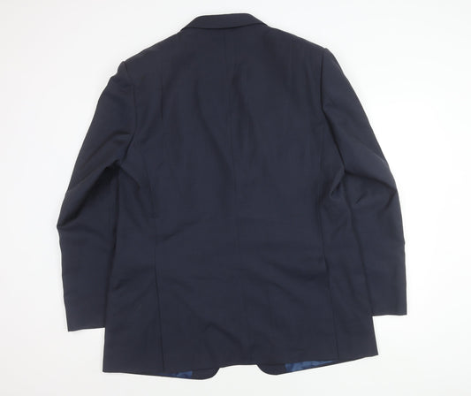 Mens UK Size 44 Marks and Spencer Regular Blue Suit Jacket