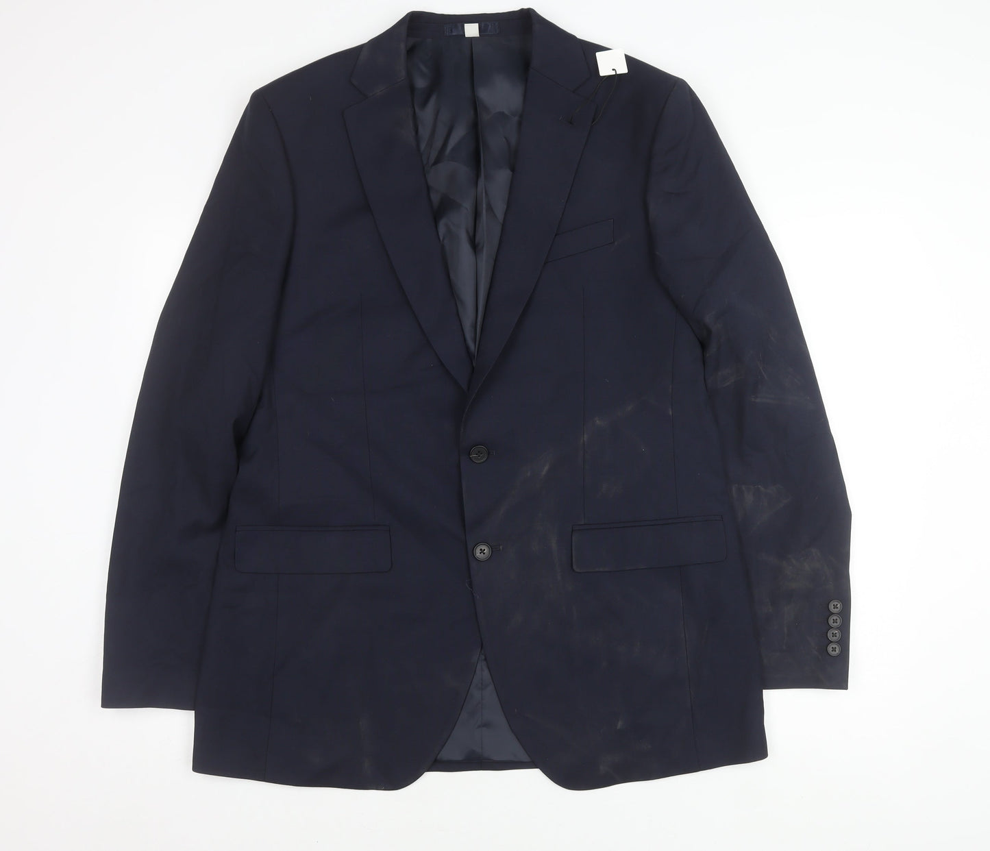 Mens UK Size 42 Marks and Spencer Regular Blue Suit Jacket