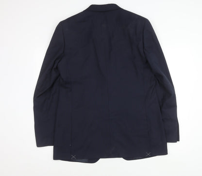 Mens UK Size 42 Marks and Spencer Regular Blue Suit Jacket