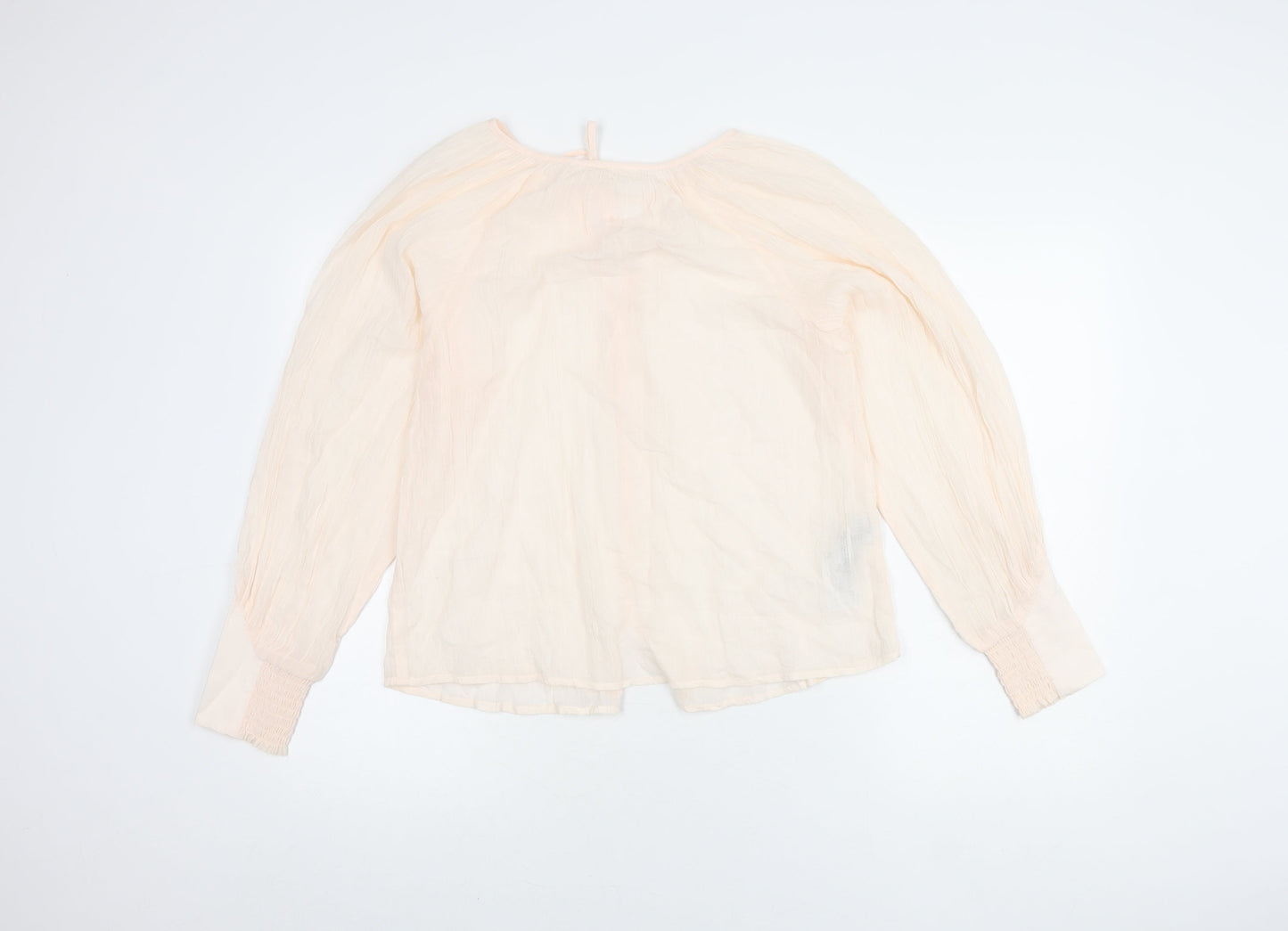 Womens UK Size S MNG Ivory Basic Blouse