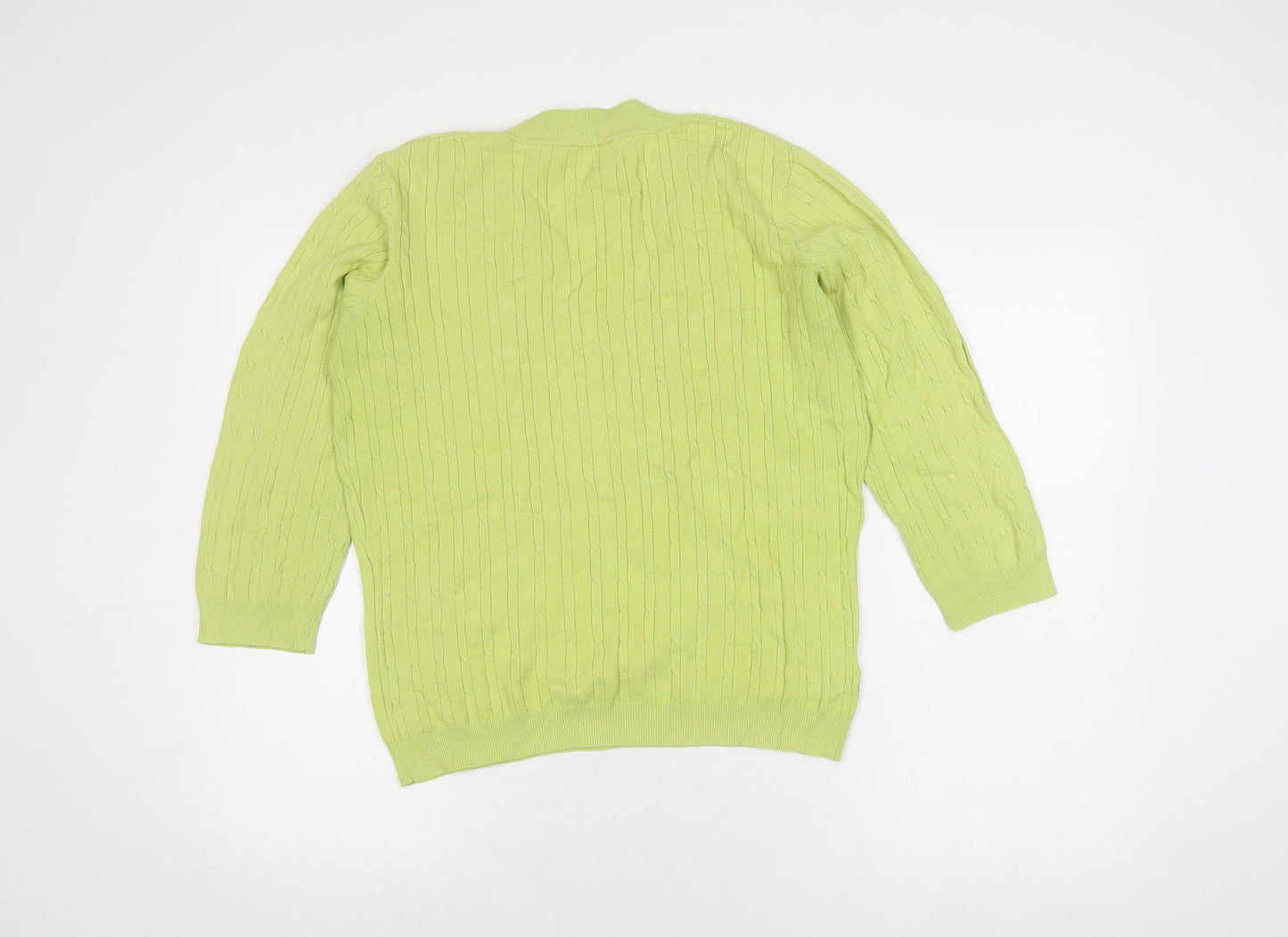 Womens UK Size L CC Green Pullover Jumper