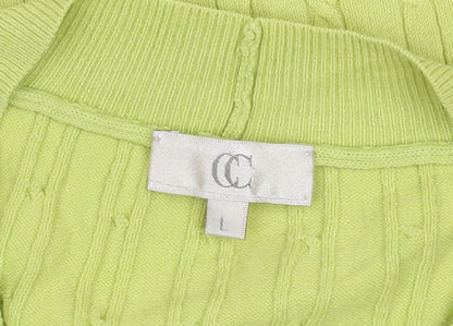 Womens UK Size L CC Green Pullover Jumper