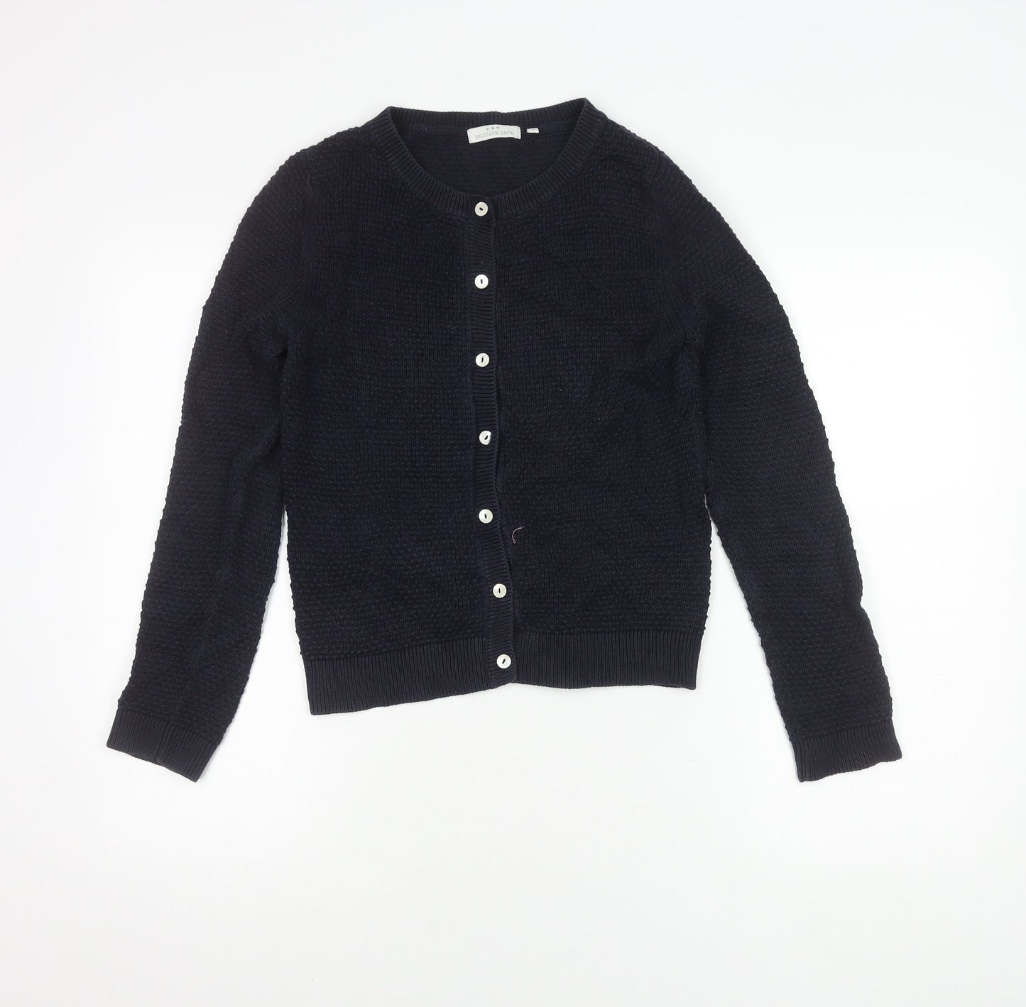 Delicate Love Women's Black Cardigan, M, Cotton Knit