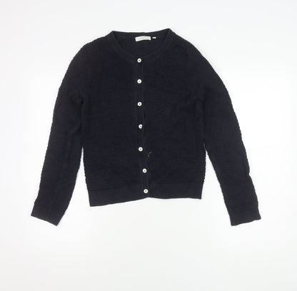Delicate Love Women's Black Cardigan, M, Cotton Knit