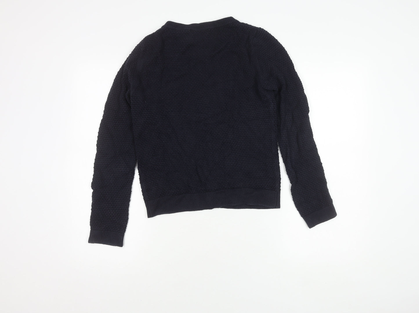 Delicate Love Women's Black Cardigan, M, Cotton Knit