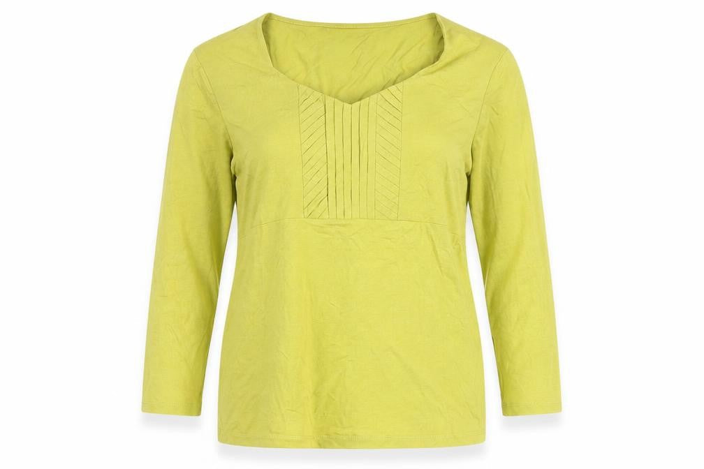 Womens UK Size M Precis Green Basic Blouse