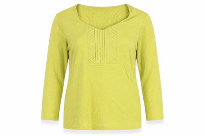 Womens UK Size M Precis Green Basic Blouse