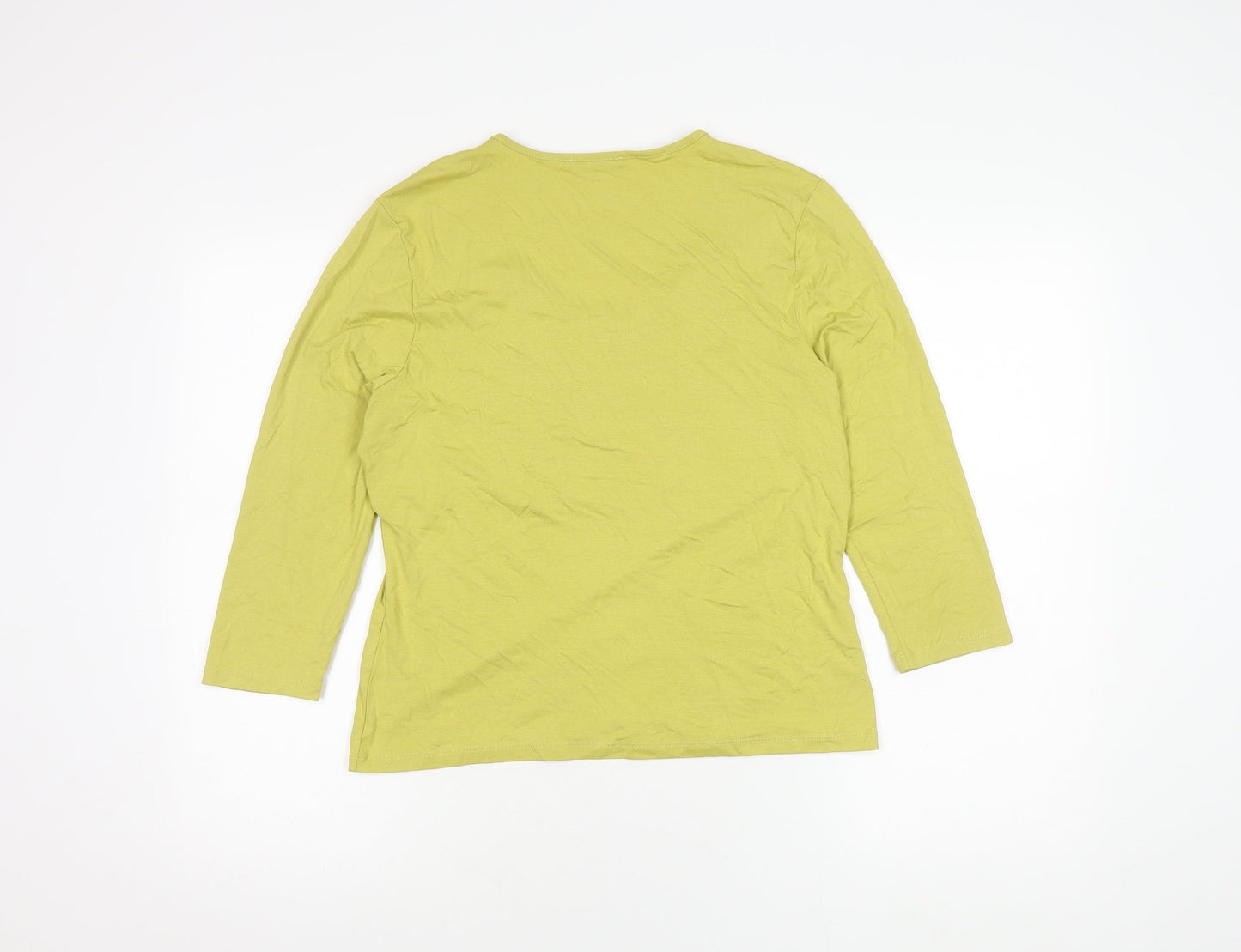 Womens UK Size M Precis Green Basic Blouse