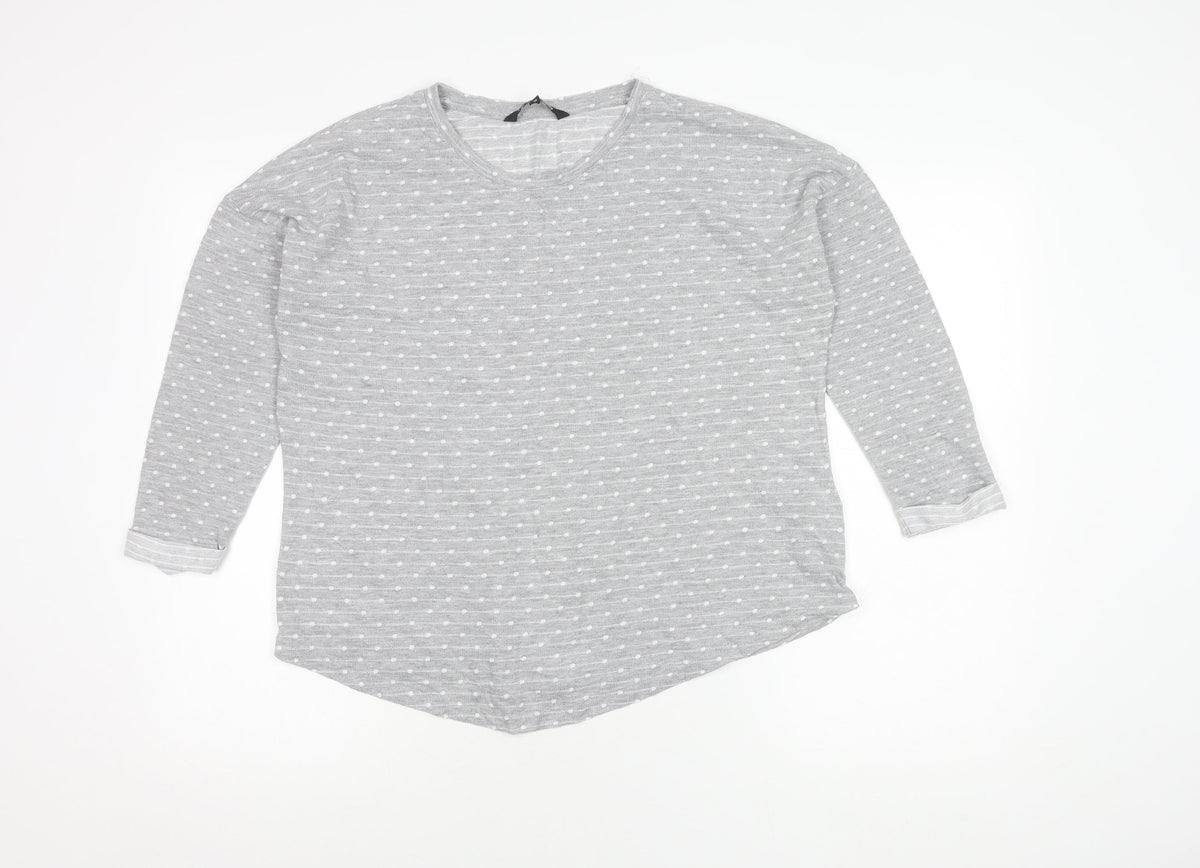 Womens UK Size 14 Debenhams Grey Pullover Jumper