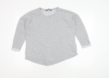 Womens UK Size 14 Debenhams Grey Pullover Jumper