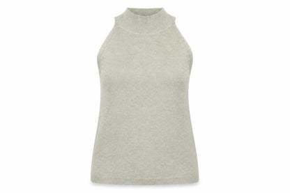 Womens UK Size 14 Mango Beige Basic Tank