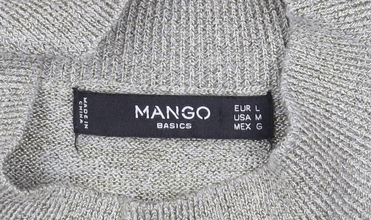 Womens UK Size 14 Mango Beige Basic Tank
