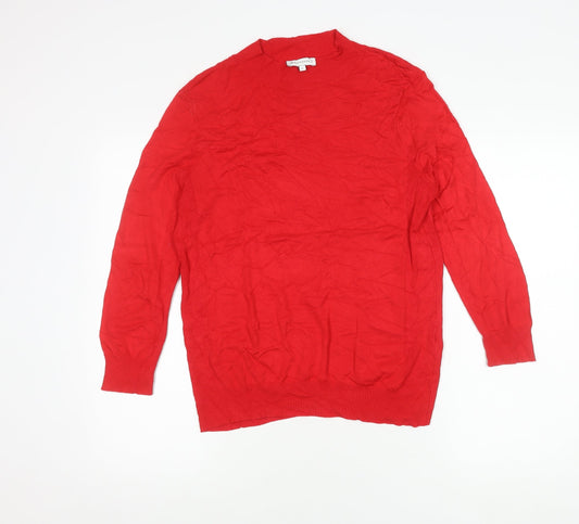 Womens UK Size 12 Warehouse Red Pullover Jumper