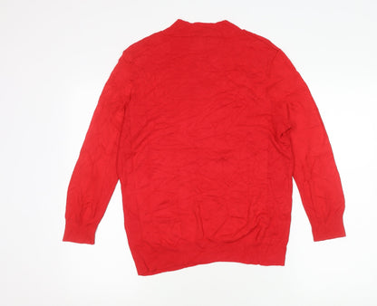 Womens UK Size 12 Warehouse Red Pullover Jumper