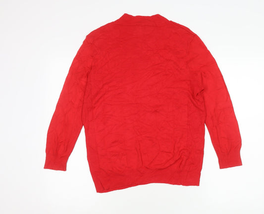 Womens UK Size 12 Warehouse Red Pullover Jumper
