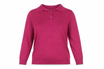 Womens UK Size 14 Damart Pink Basic Polo