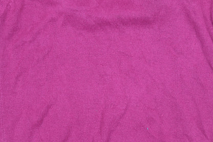 Damart Women's Pink Wool Polo Shirt, Size 14