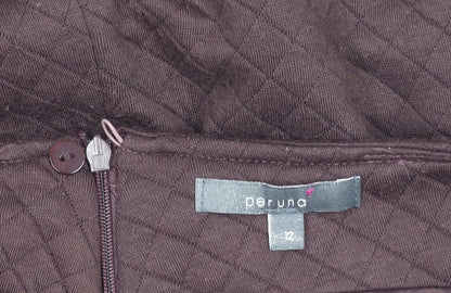 Marks and Spencer A-Line Brown Women's Skirt Size 12