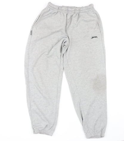 Slazenger Men's Grey Sweatpants L Casual Straight