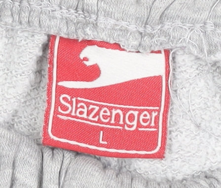 Slazenger Men's Grey Sweatpants L Casual Straight