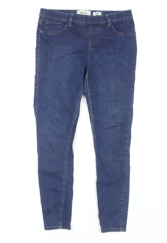 New Look Women's Blue Skinny Jeans Size 12