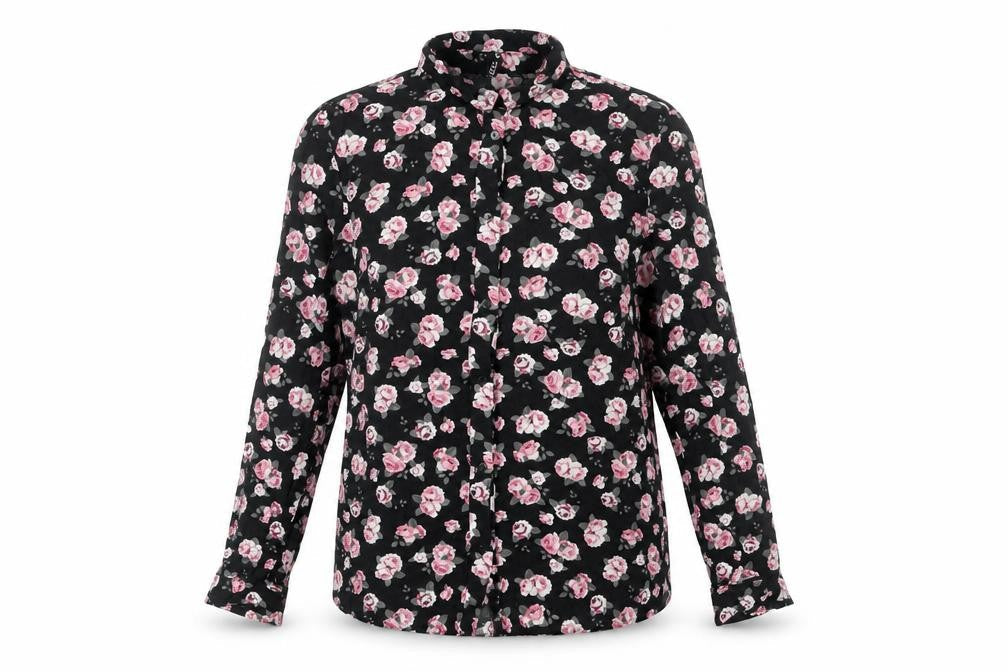 Womens UK Size 12 H&M Black  Button-Up