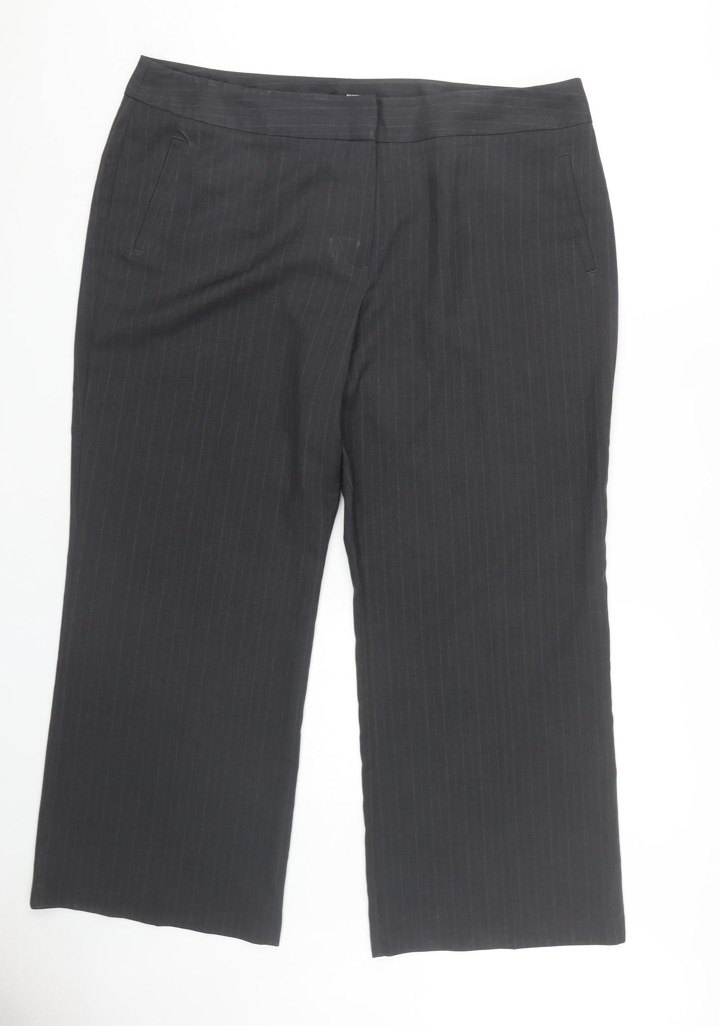 Womens UK Size 20 Marks and Spencer  Business Casual Black Trousers