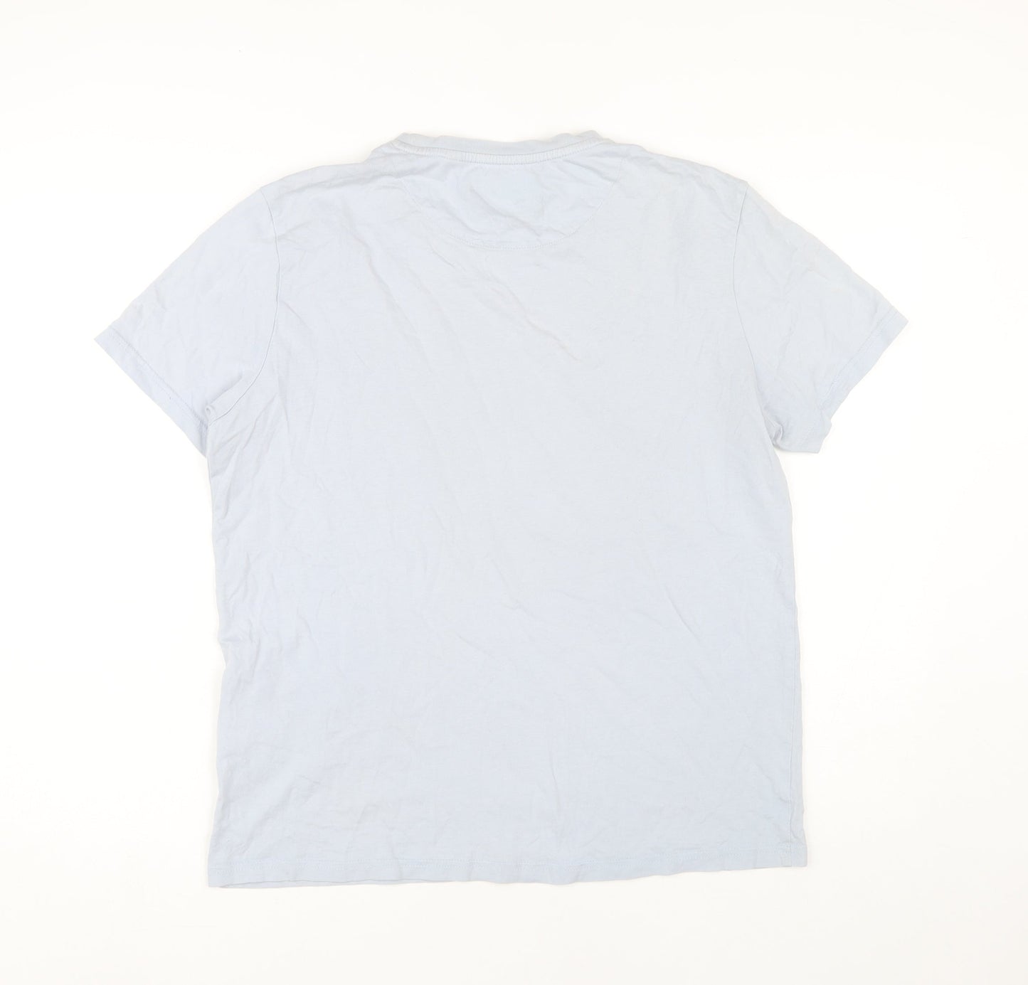 Lyle & Scott Men's Blue M Logo Organic T-Shirt