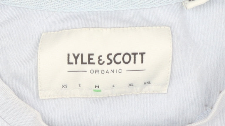 Lyle & Scott Men's Blue M Logo Organic T-Shirt