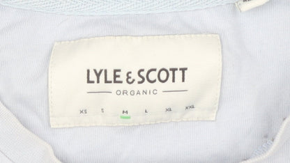 Lyle & Scott Men's Blue M Logo Organic T-Shirt