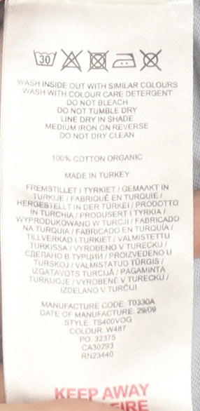 Lyle & Scott Men's Blue M Logo Organic T-Shirt