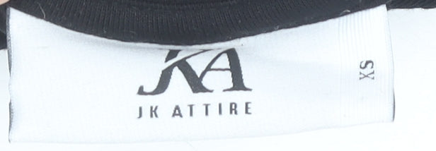 JK Attire Women's Black XS Cotton T-Shirt