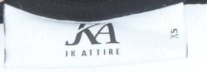 JK Attire Women's Black XS Cotton T-Shirt