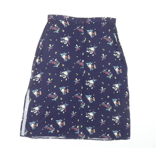 Oasis Women's Multicoloured Floral Skirt Size 14