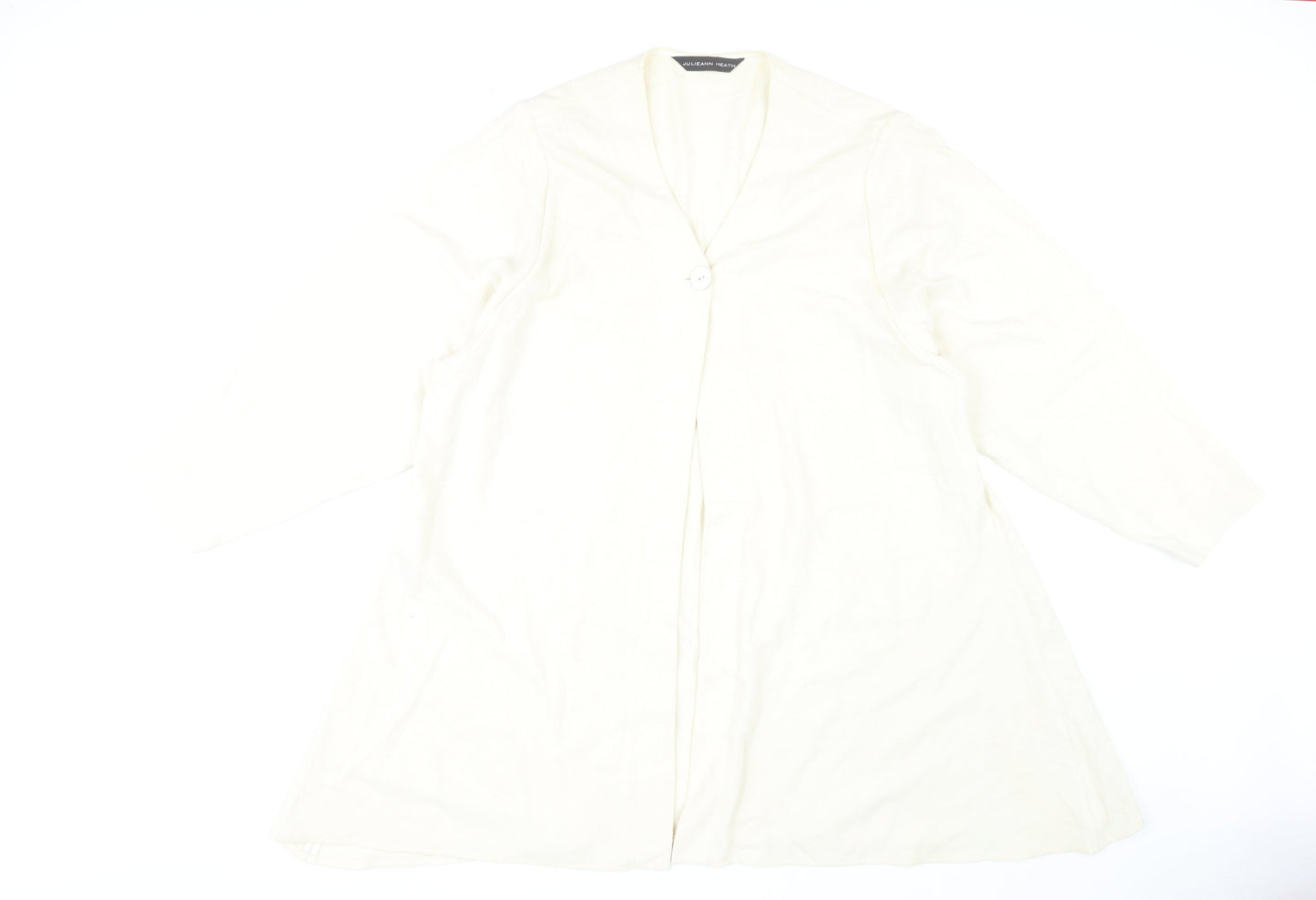 Julieann Heath Women's Ivory Long Coat