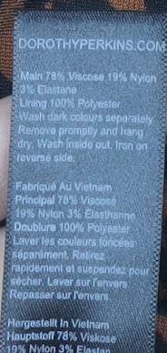 Dorothy Perkins Women's Brown Leopard Print Sheath Dress