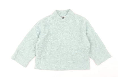 GAP Women's Blue Relaxed Fleece Sweatshirt S