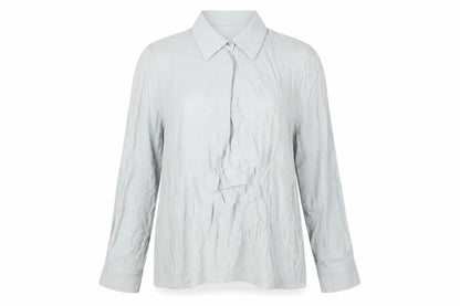 Womens UK Size 10 Jaeger Grey Basic Button-Up