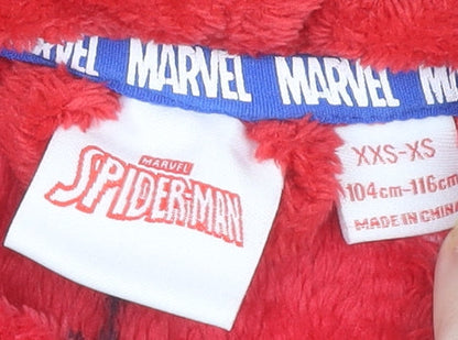 Marvel Boys Spider-Man Red and Blue Fleece Hoodie XS