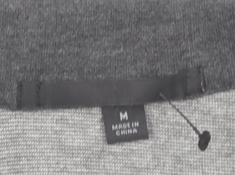 Uniqlo Women's Grey Blazer M Casual Knit Acrylic Viscose