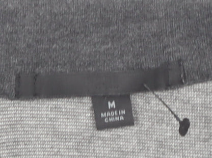 Uniqlo Women's Grey Blazer M Casual Knit Acrylic Viscose