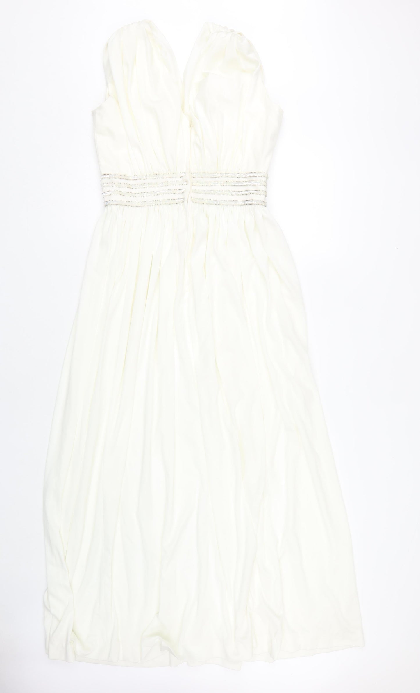Trina Lewis Women’s Ivory A-Line Midi Dress