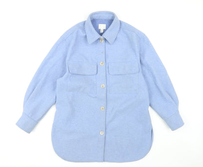 Mens UK Size XS H&M Blue Basic Jacket