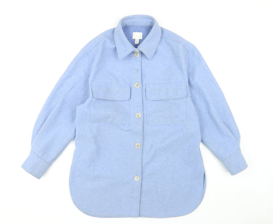 Mens UK Size XS H&M Blue Basic Jacket