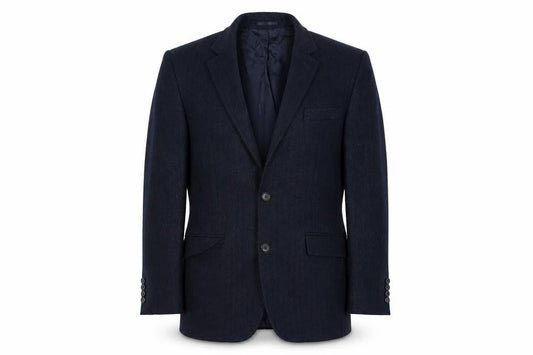 Odermark Men's Blue Wool Tweed Blazer 38R