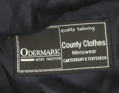 Odermark Men's Blue Wool Tweed Blazer 38R