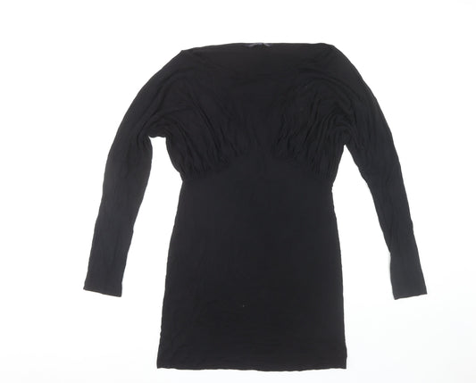 French Connection Women's Black Long Sleeve Dress, Size 14