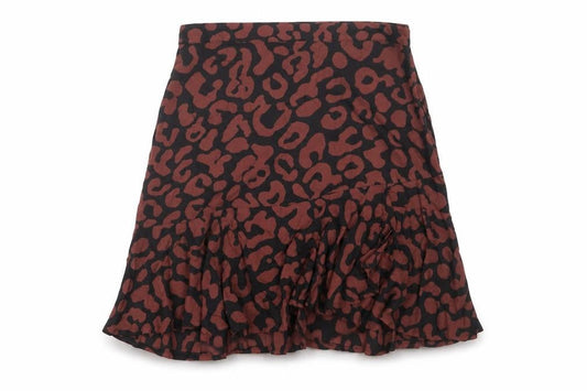 Baukjen Women’s Multicoloured Animal Print Skirt UK 10