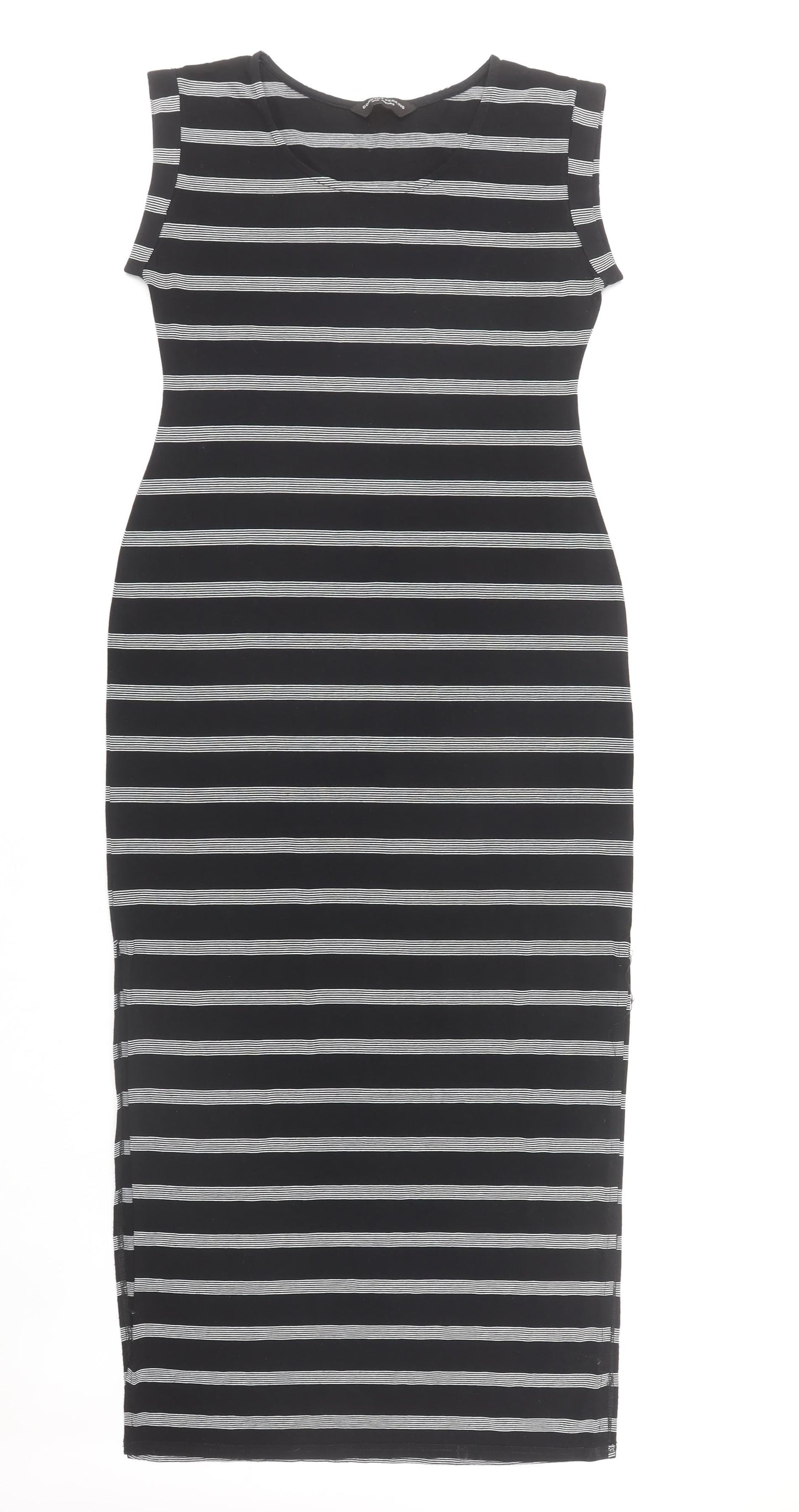 Dorothy Perkins Women's Black Striped Bodycon Dress